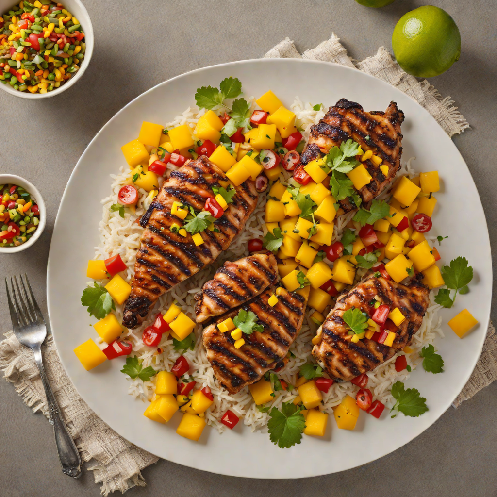 Caribbean-Spiced Jerk Chicken with Mango Salsa