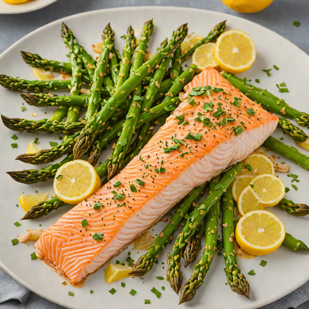 Sheet Pan Citrus-Herb Roasted Salmon with Asparagus