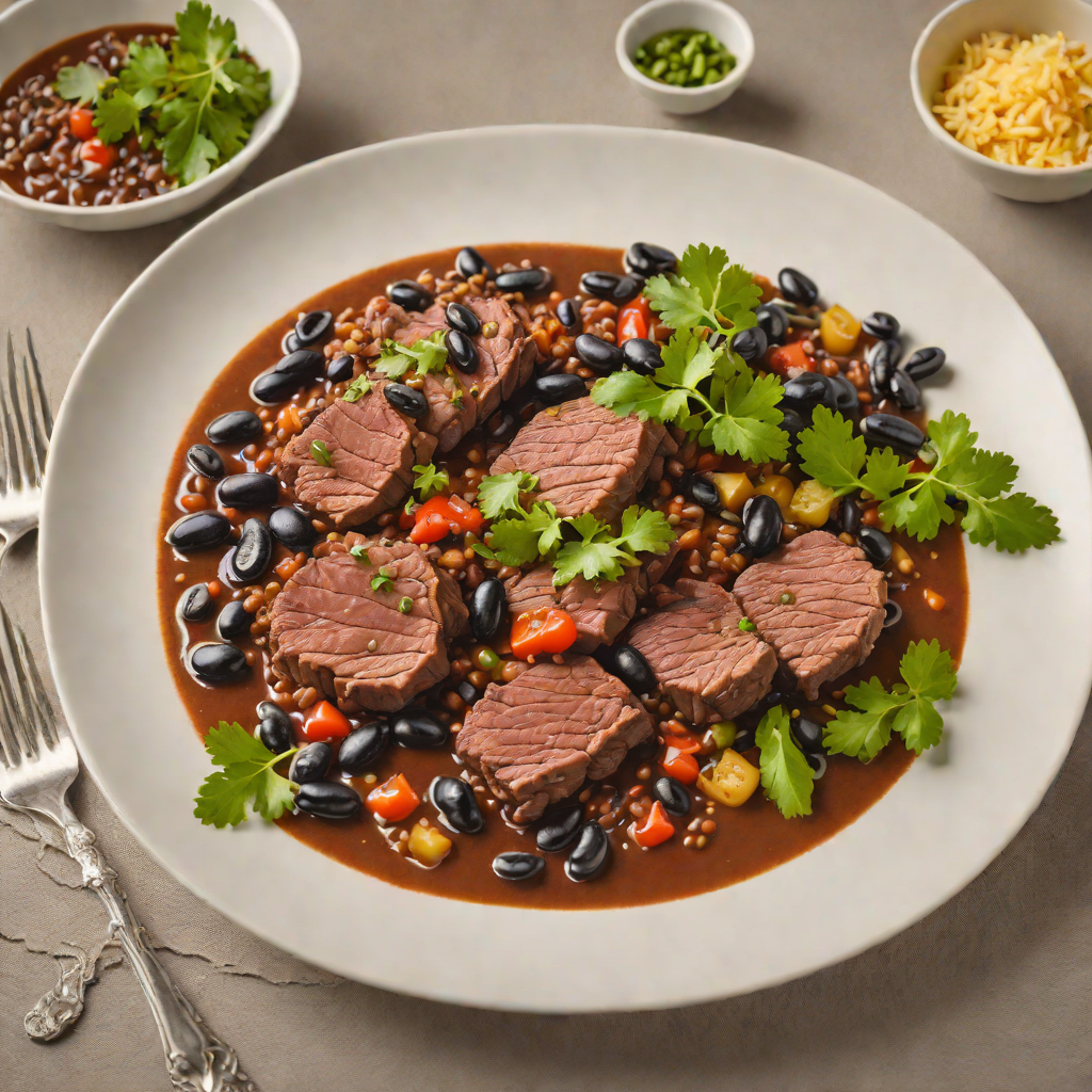 Slow-Cooked Beef with Black Beans and Brazilian Spices