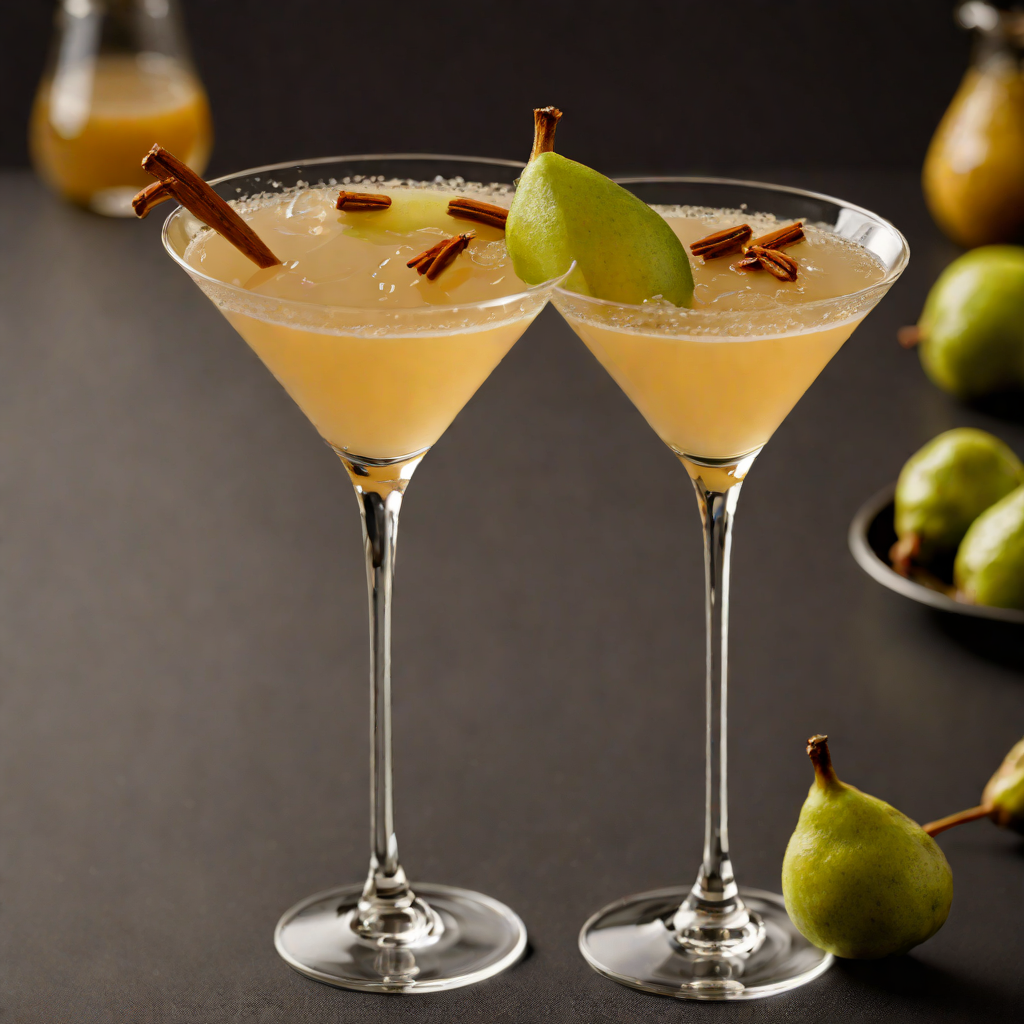 Wickedly Spiced Pear Martini