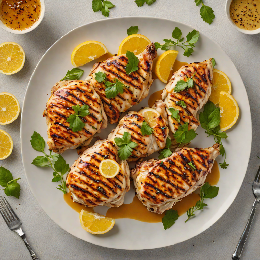 Half-and-Half Grilled Chicken with Citrus Herb Marinade