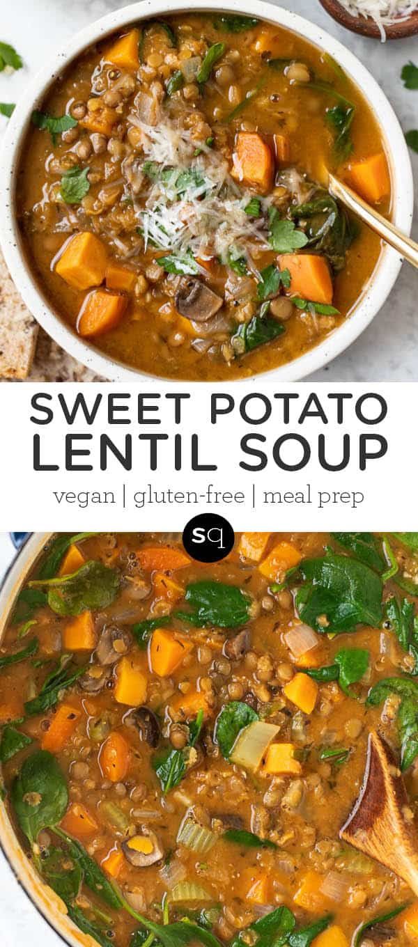 Strength-Building Lentil and Sweet Potato Stew with Spinach
