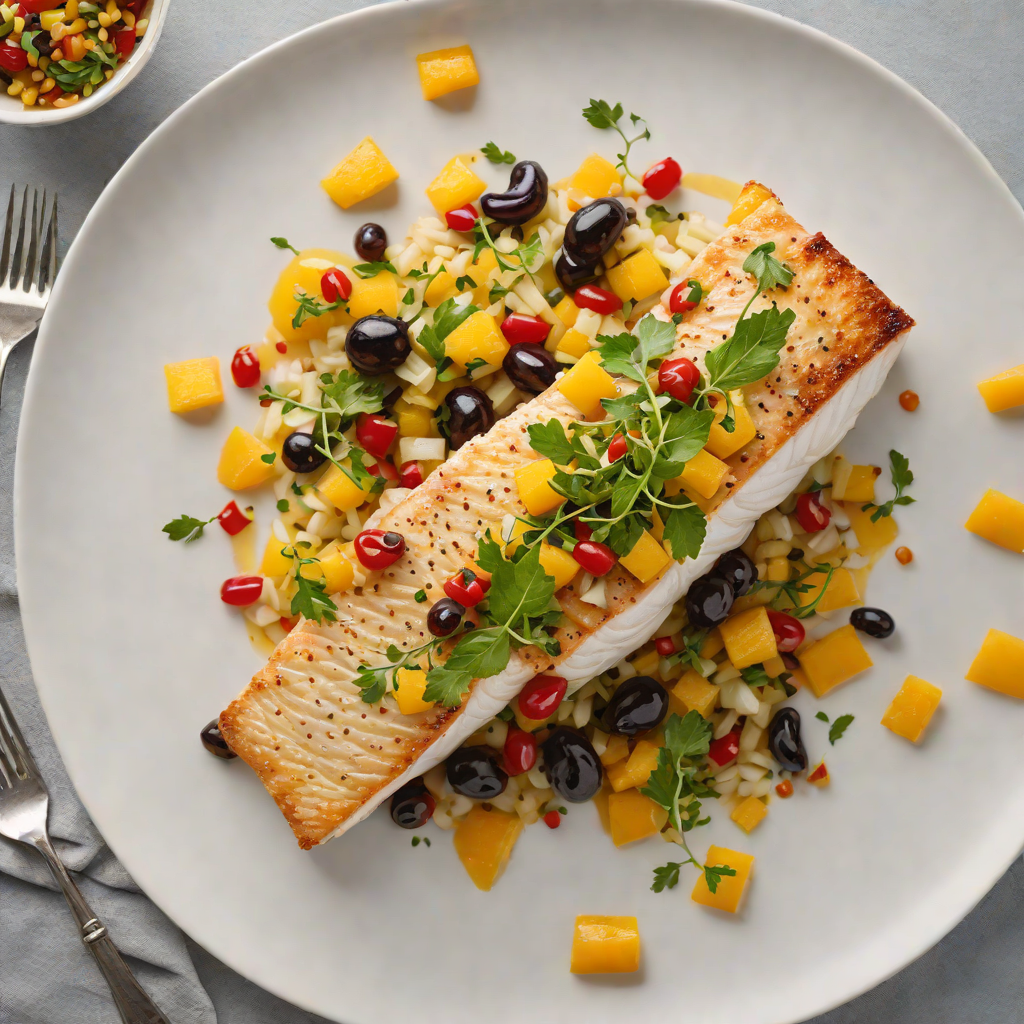 Pan-Roasted Cod with Citrus and Olive Relish