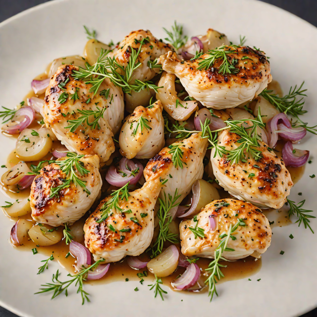 Sautéed Chicken with Fresh Thyme and Shallots