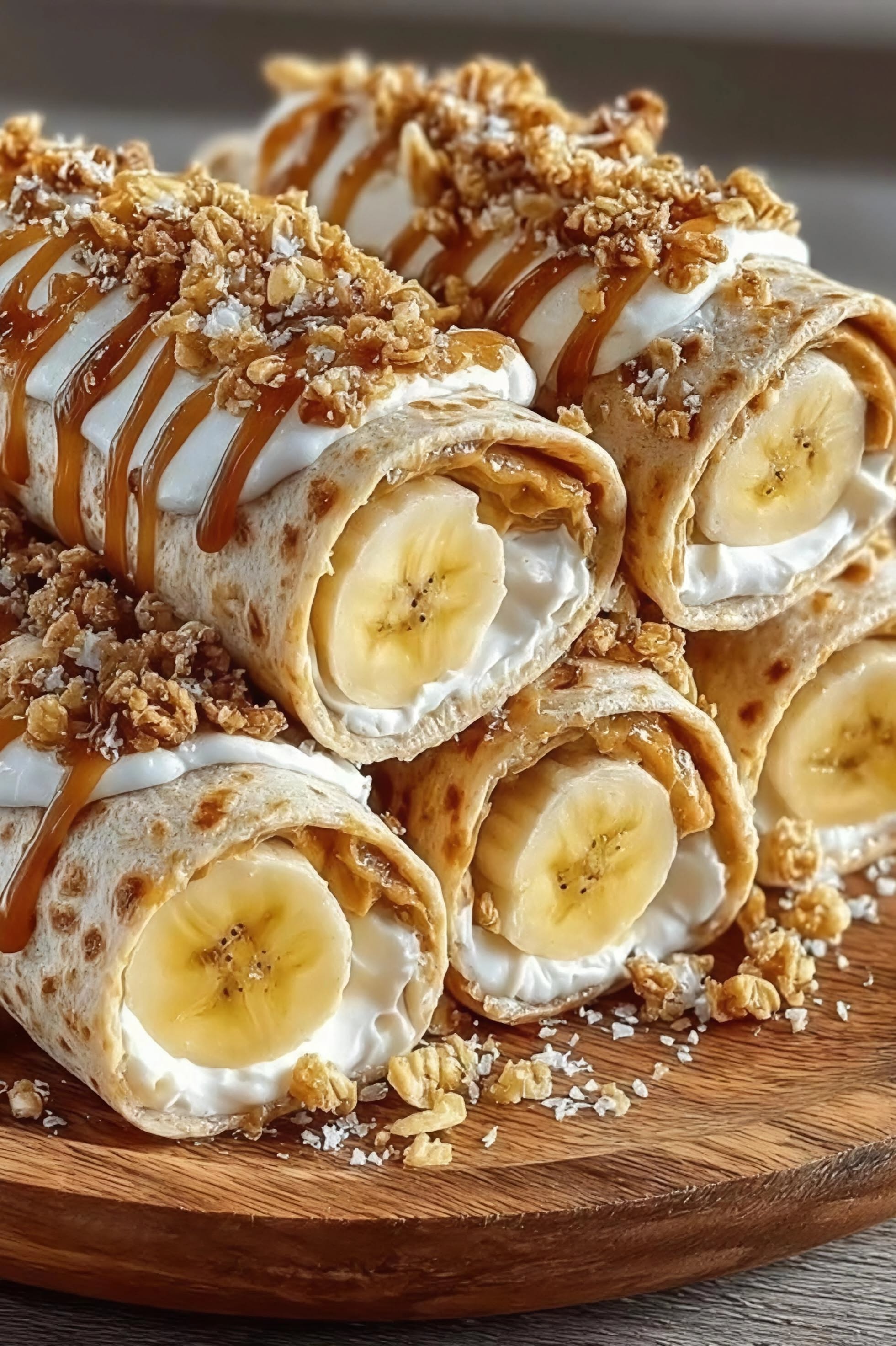 Caramelized Banana Crepe with Whipped Mascarpone