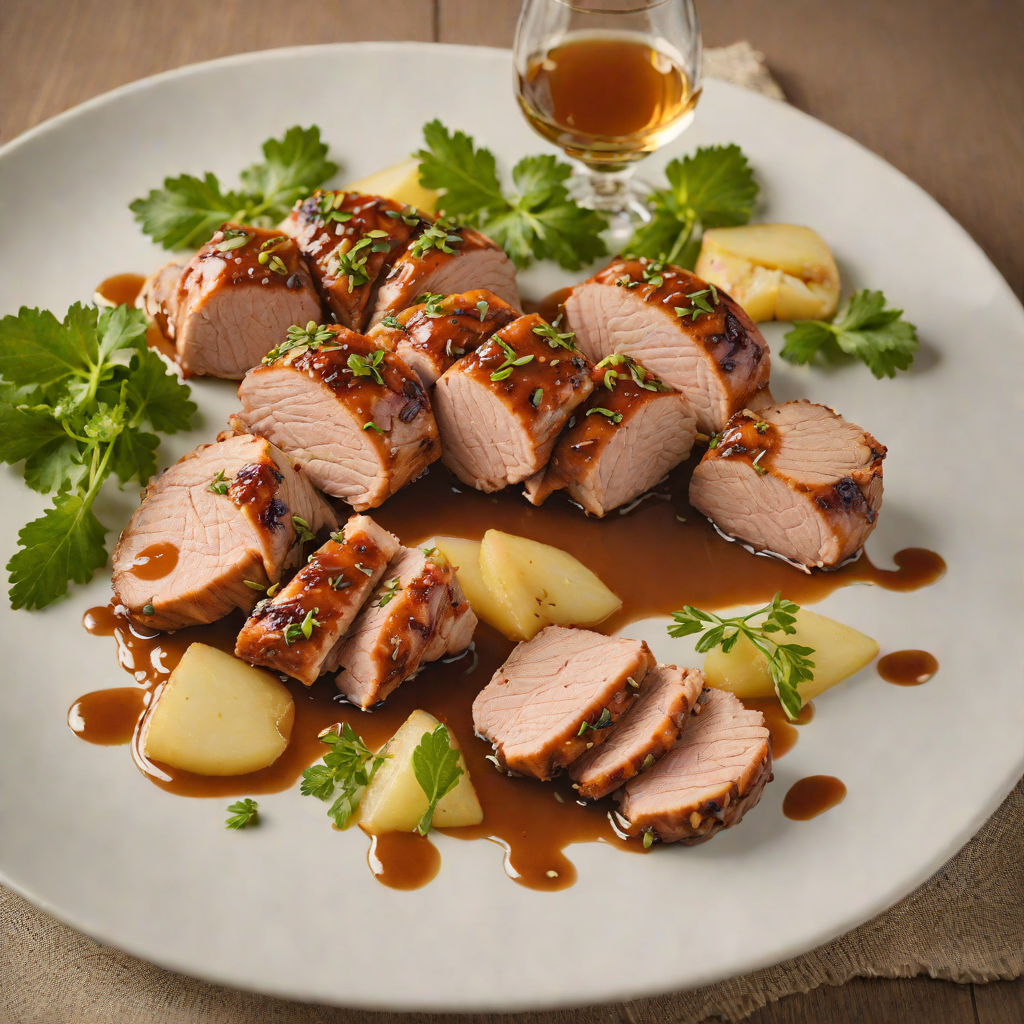 Maple-Glazed Roasted Pork Tenderloin with Apple Cider Reduction
