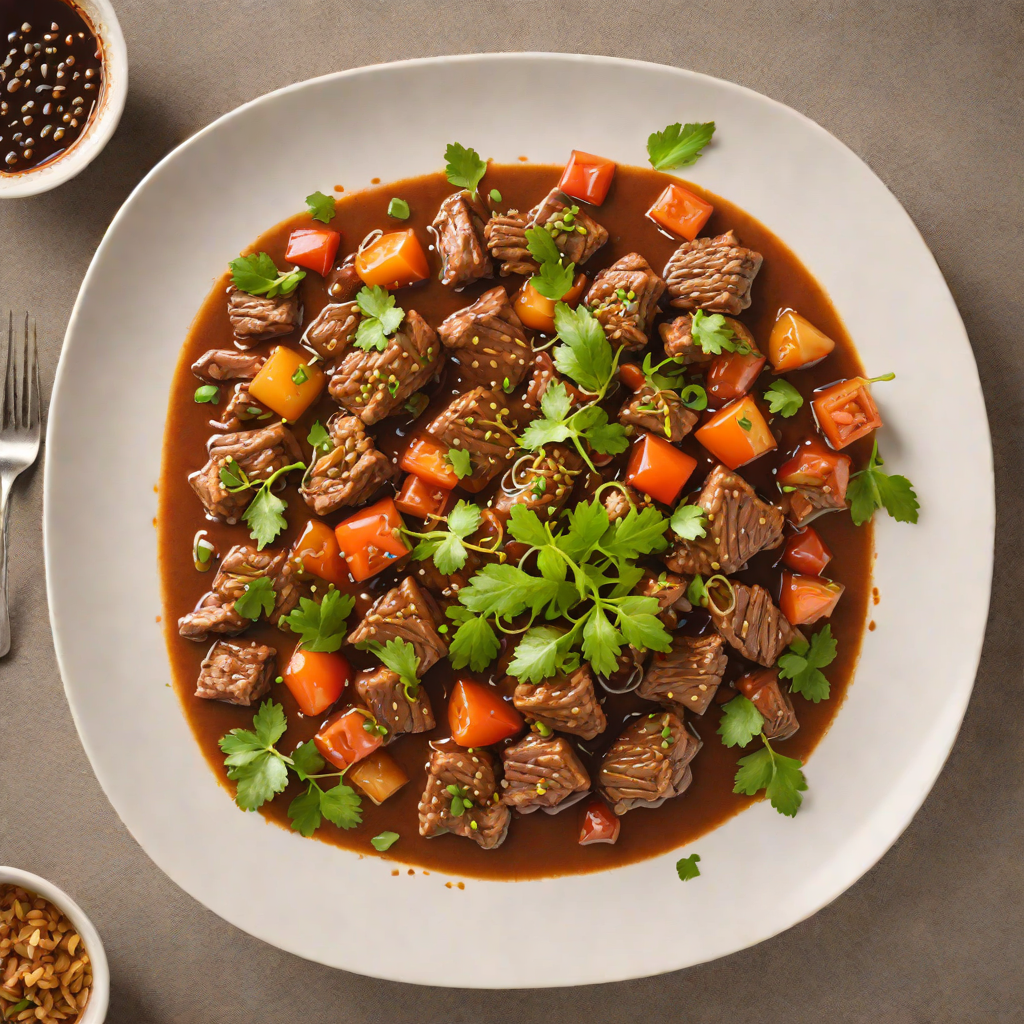 Slow-Cooked Beef Mechado with Tomato and Soy Sauce