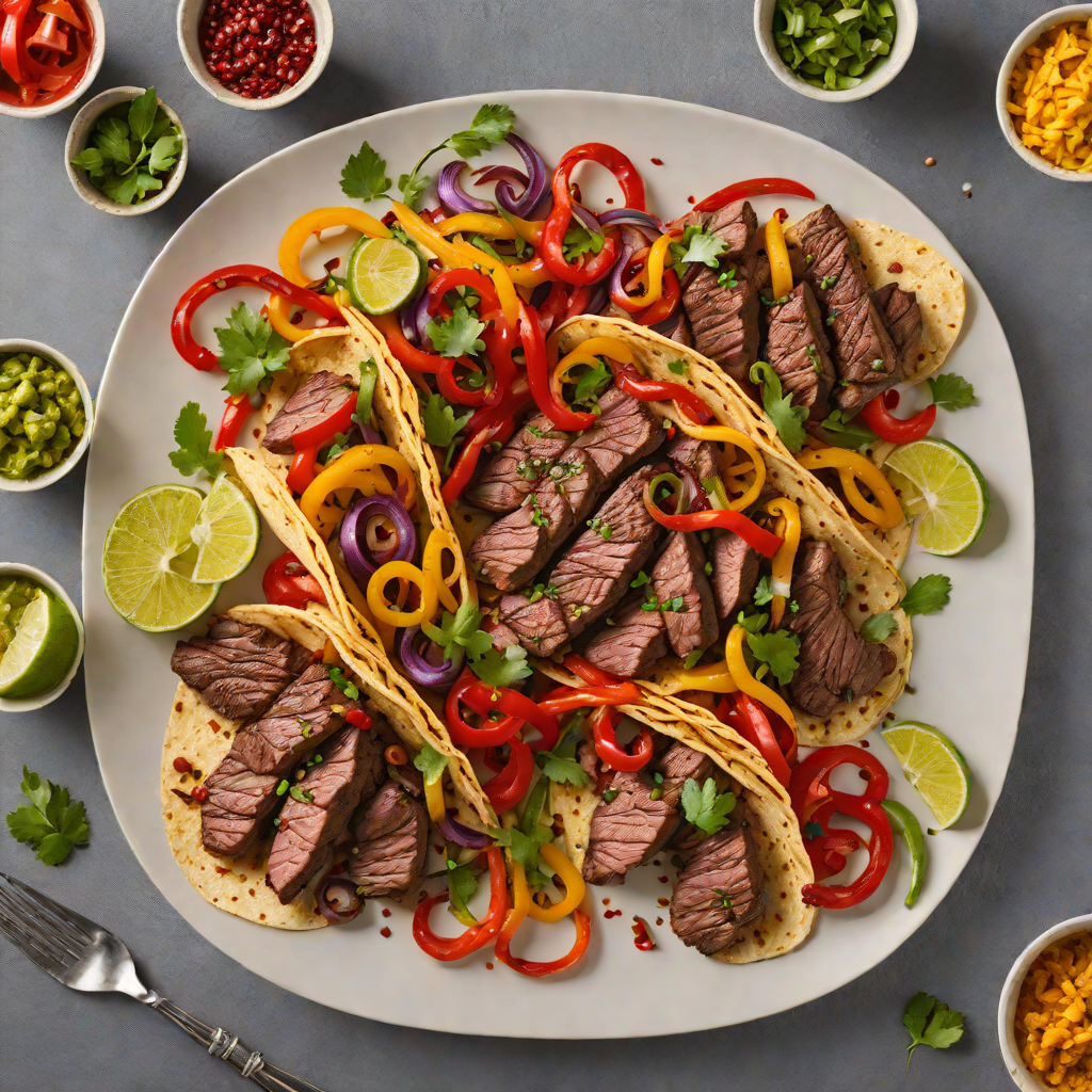Grilled Steak Fajitas with Charred Bell Peppers