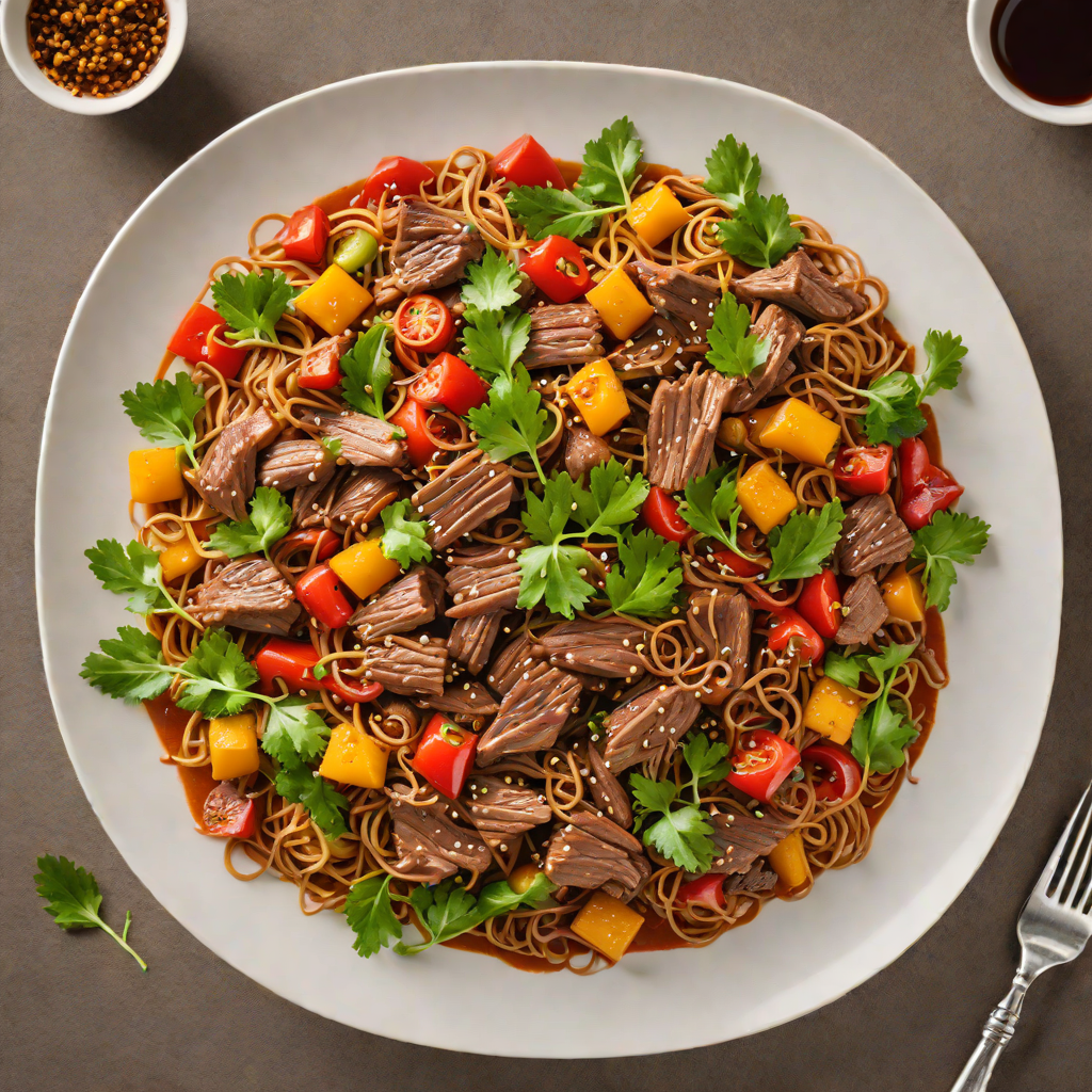 Kangaroo Stir-Fry with Bush Tomato and Ginger Sauce