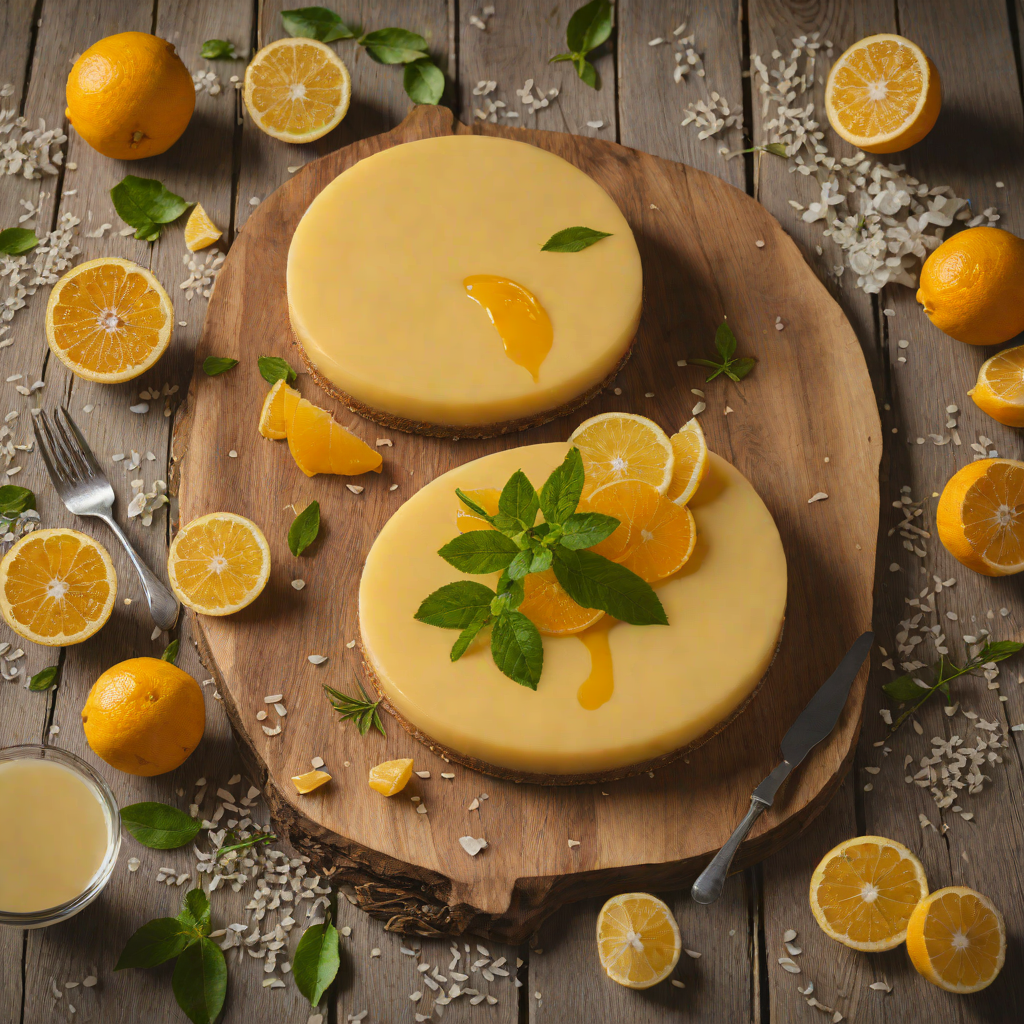Baked Yuzu Cheesecake with Citrus Glaze