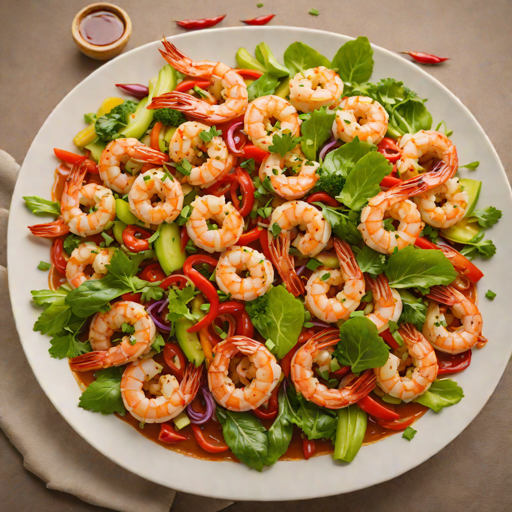 Shrimp and Vegetable Stir-Fry with Aromatic Chili Brown Sauce