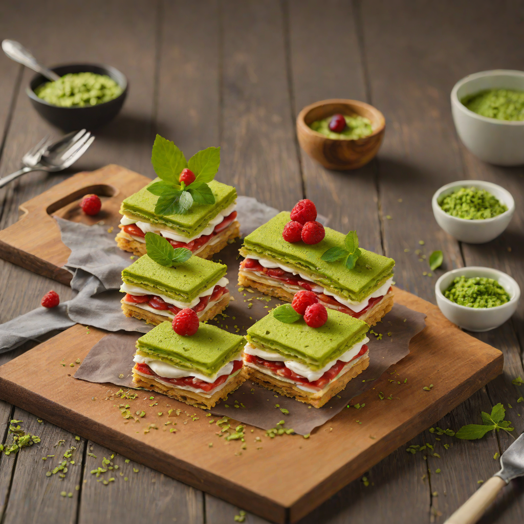 Matcha Azuki Mille-Feuille Dessert