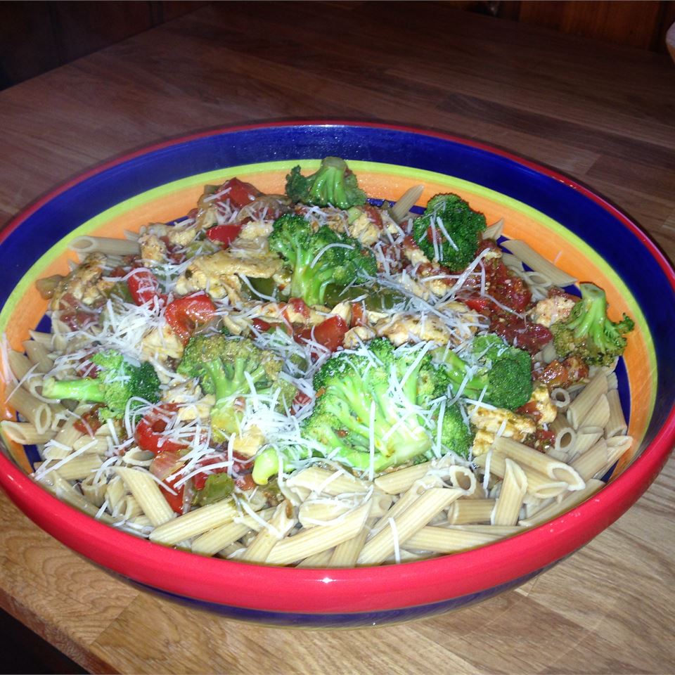 Chicken & Broccoli 'Rainbow' Pasta Bowls