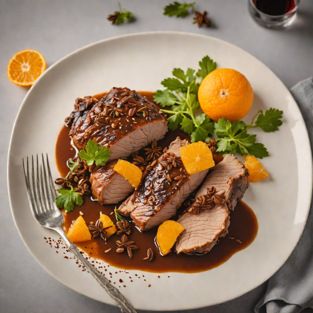 Slow-Braised Pork Shoulder with Bitter Orange and Star Anise