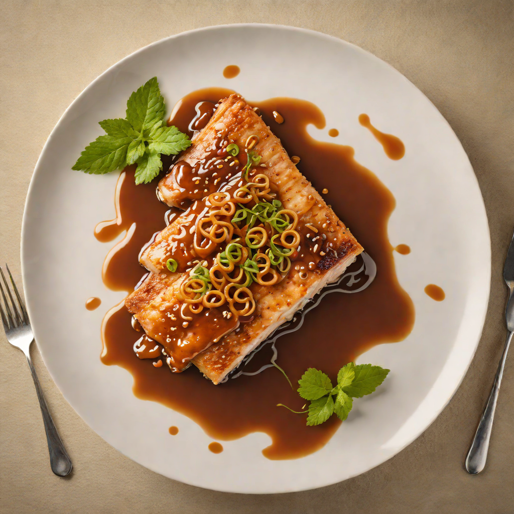 Pan-Seared Catfish with Tamarind Caramel Sauce
