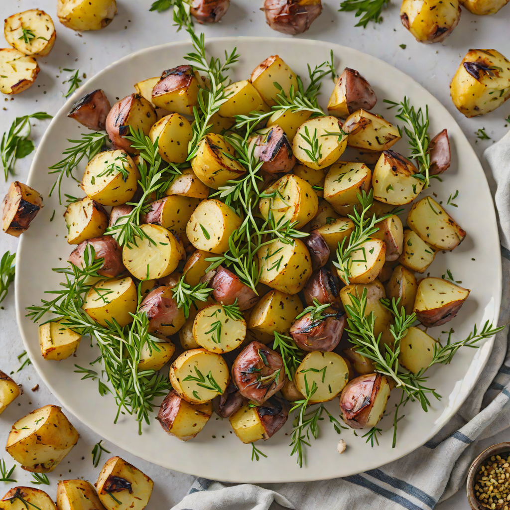 Sheet Pan Herb-Roasted Potatoes with Garlic and Thyme