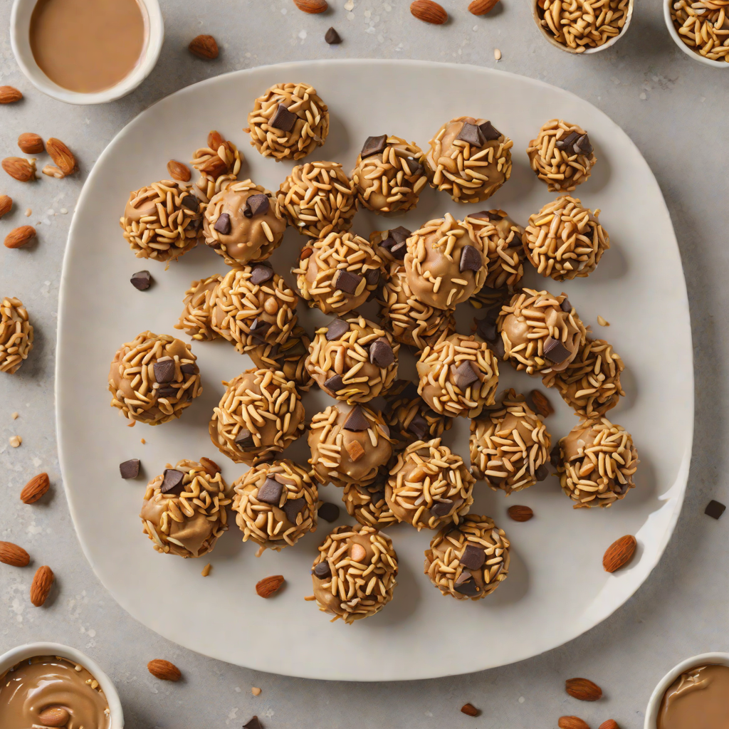 No-Bake Peanut Butter Energy Bites with Oats and Chocolate
