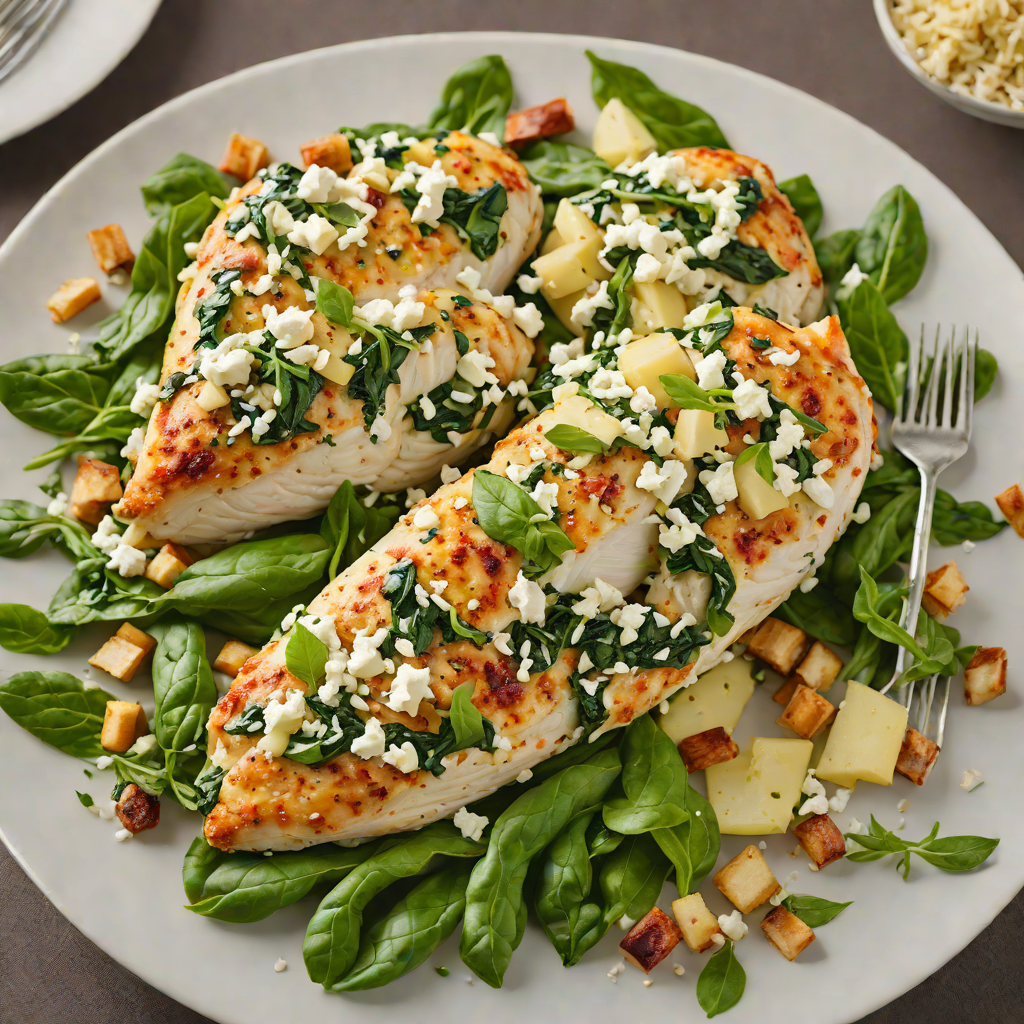 Baked Spinach and Feta-Stuffed Chicken Breasts