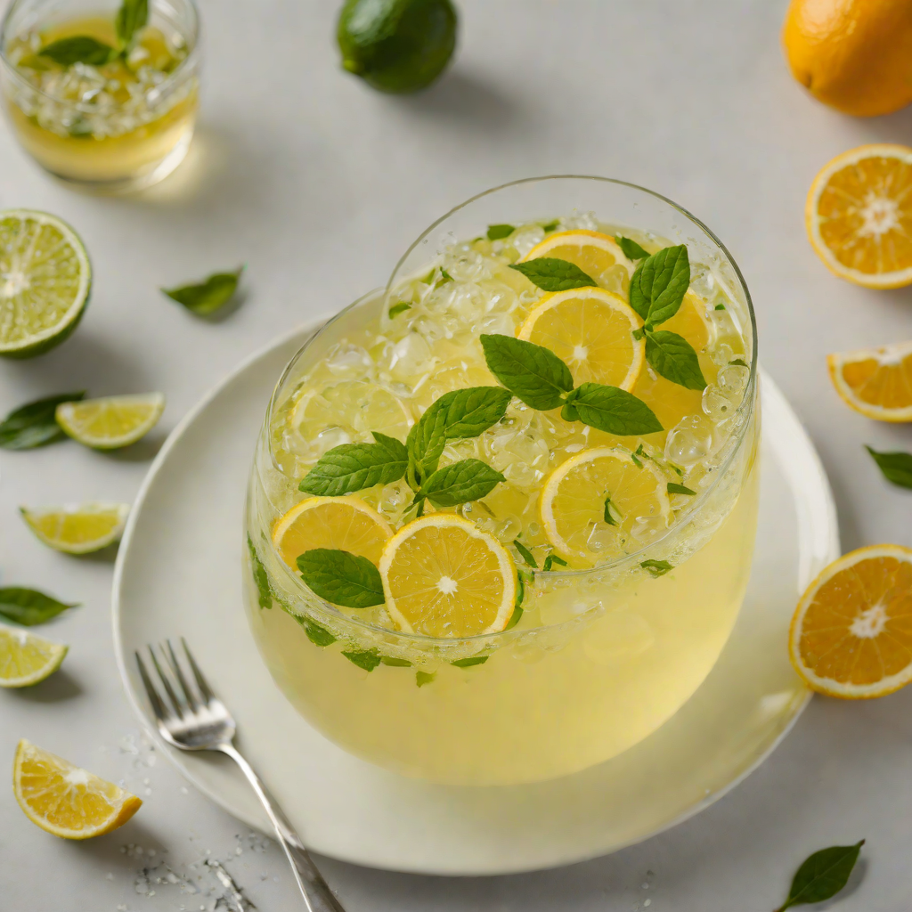 Sparkling Citrus Green Tea Fizz