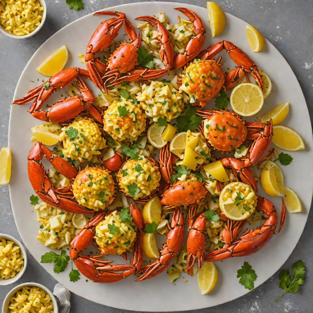 Cajun-Spiced Crab Boil with Garlic Butter Sauce