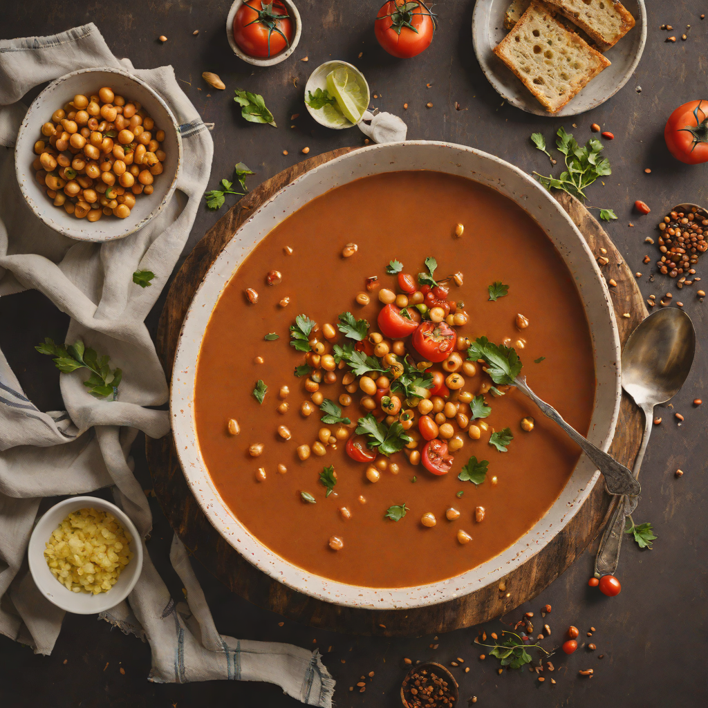 Harissa-Spiced Chickpea and Tomato Soup