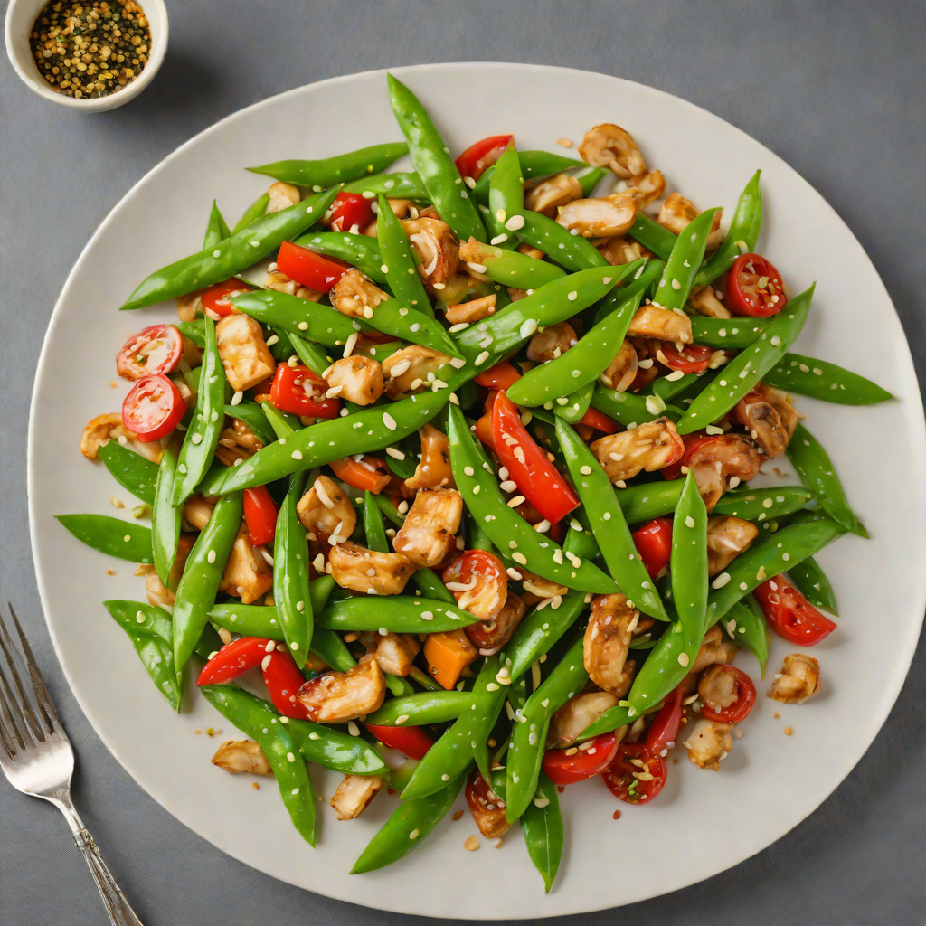 Vegetable Stir-Fry with Ginger and Snow Peas