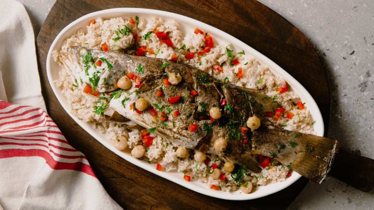 Slow-Roasted Barramundi with Lemon Myrtle and Garlic Butter