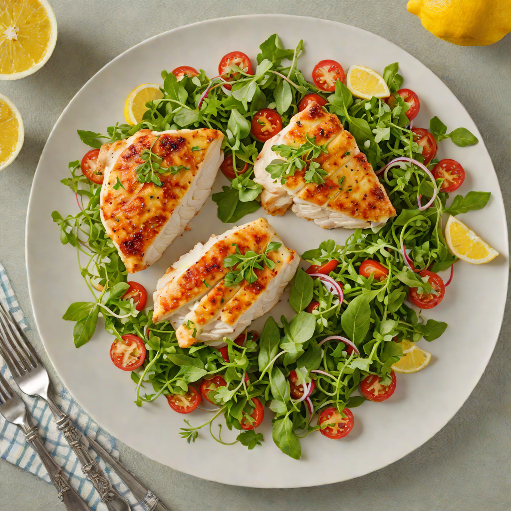 Pan-Seared Lemon-Thyme Chicken with Arugula Salad