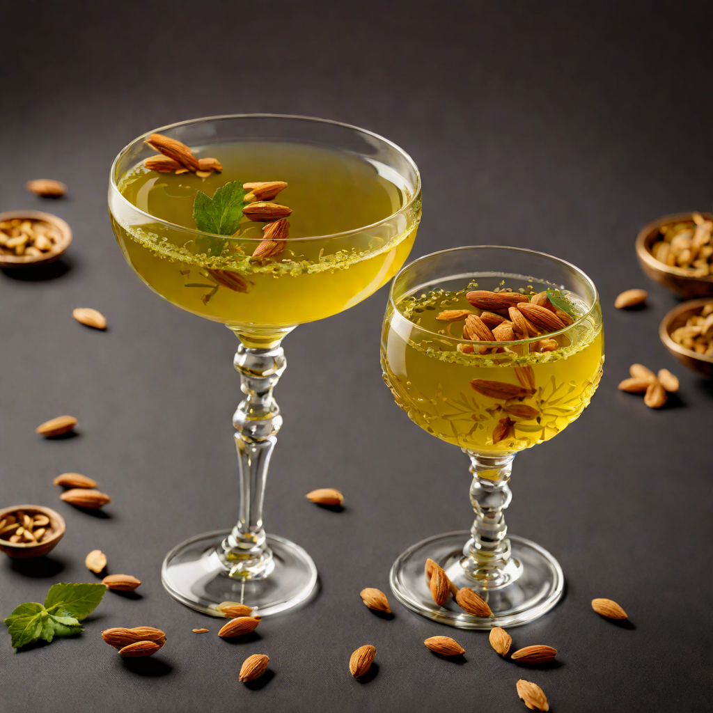 Kahwa-Spiced Green Tea with Almonds and Saffron