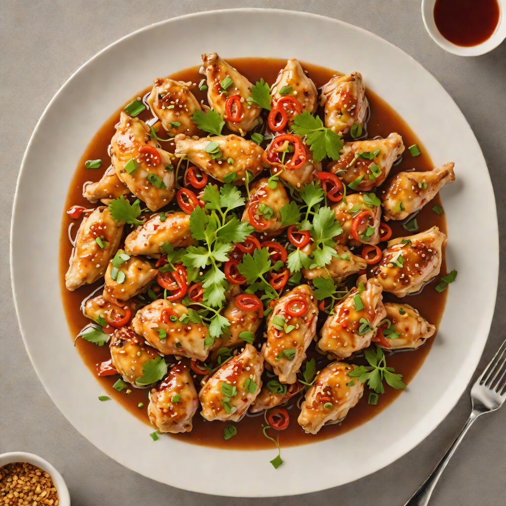 Sautéed Chicken with Hidden Chili and Garlic Sauce
