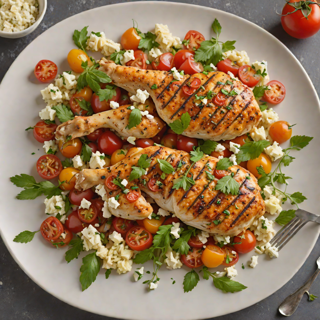 One-Pan Greek Chicken with Tomatoes and Feta