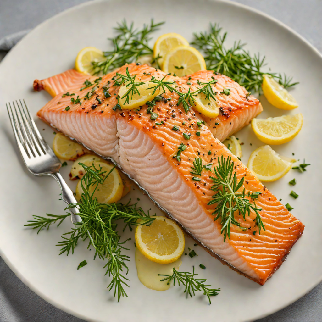 Oven-Roasted Salmon with Herb and Garlic Butter