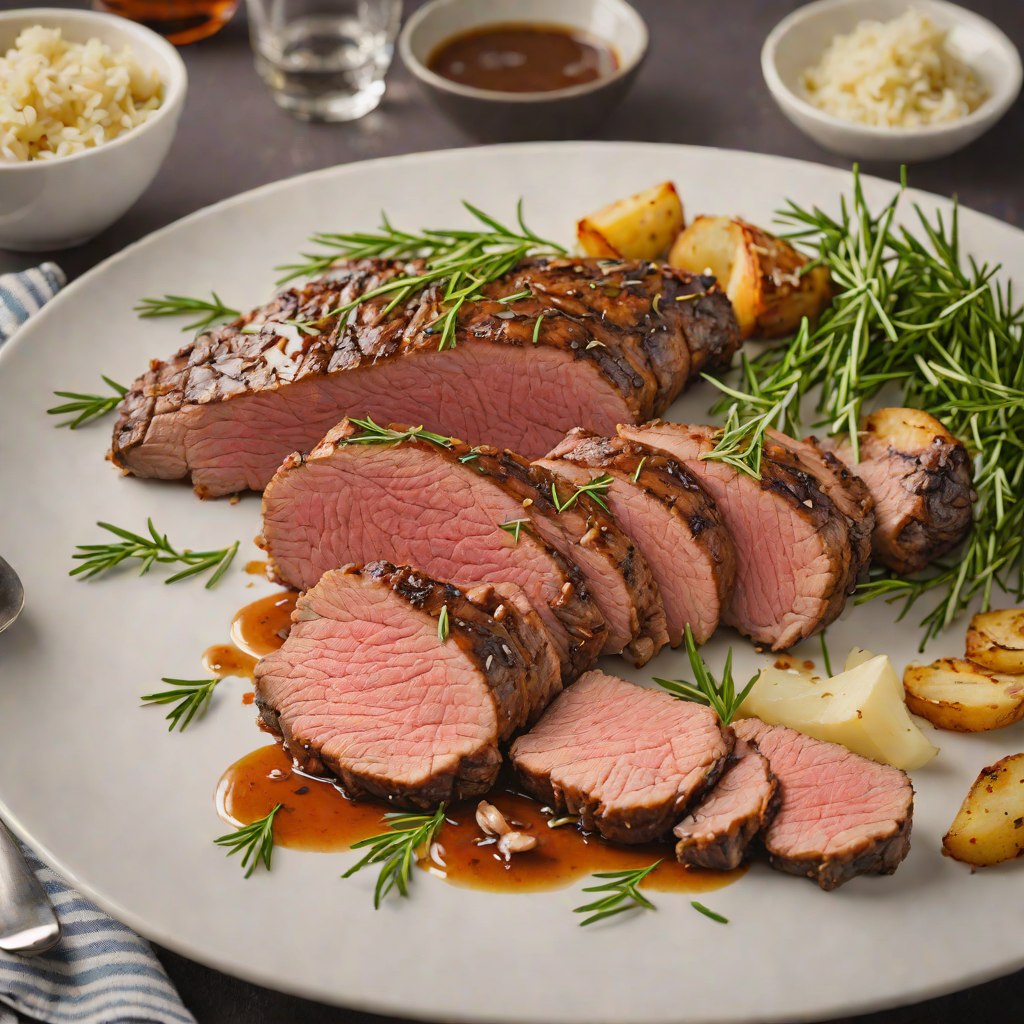 Slow-Roasted Tri-Tip Beef with Garlic and Rosemary