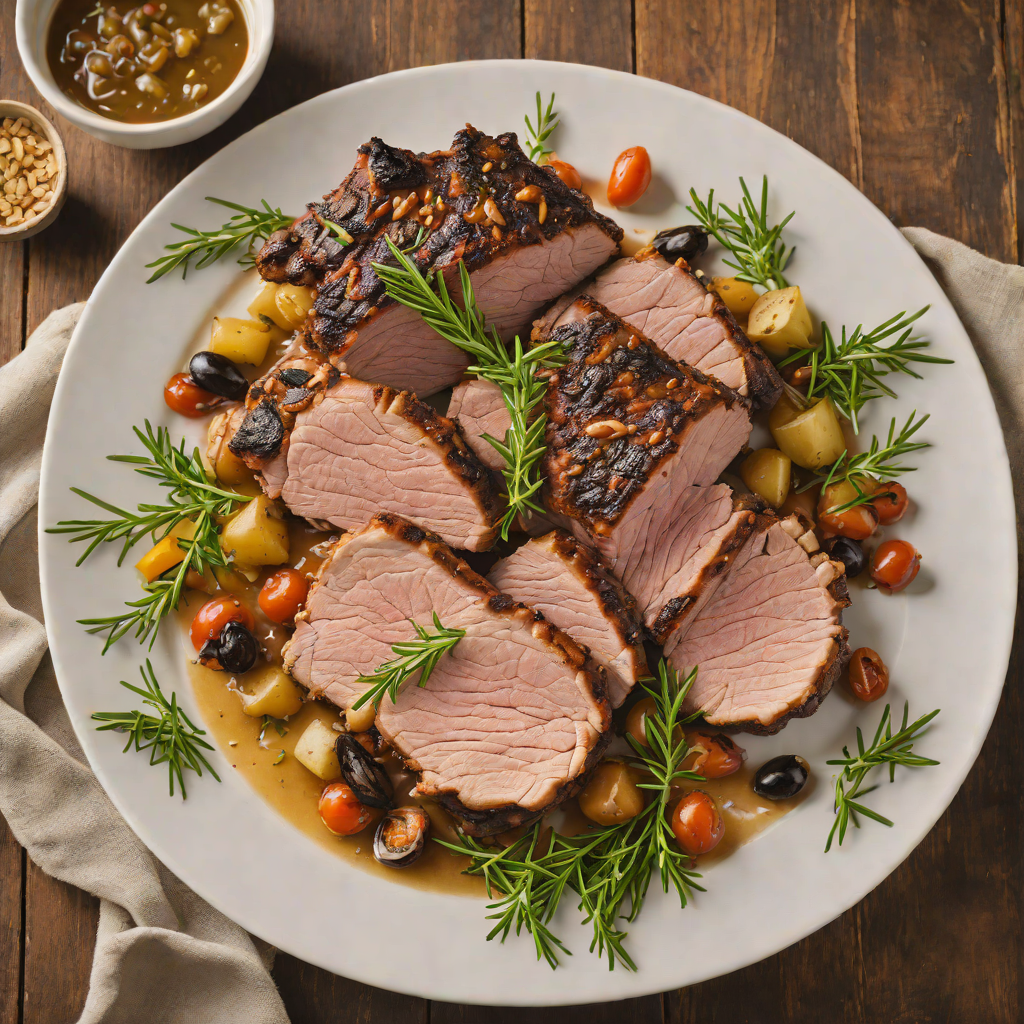Slow-Roasted Tuscan Pork Shoulder with Garlic and Rosemary