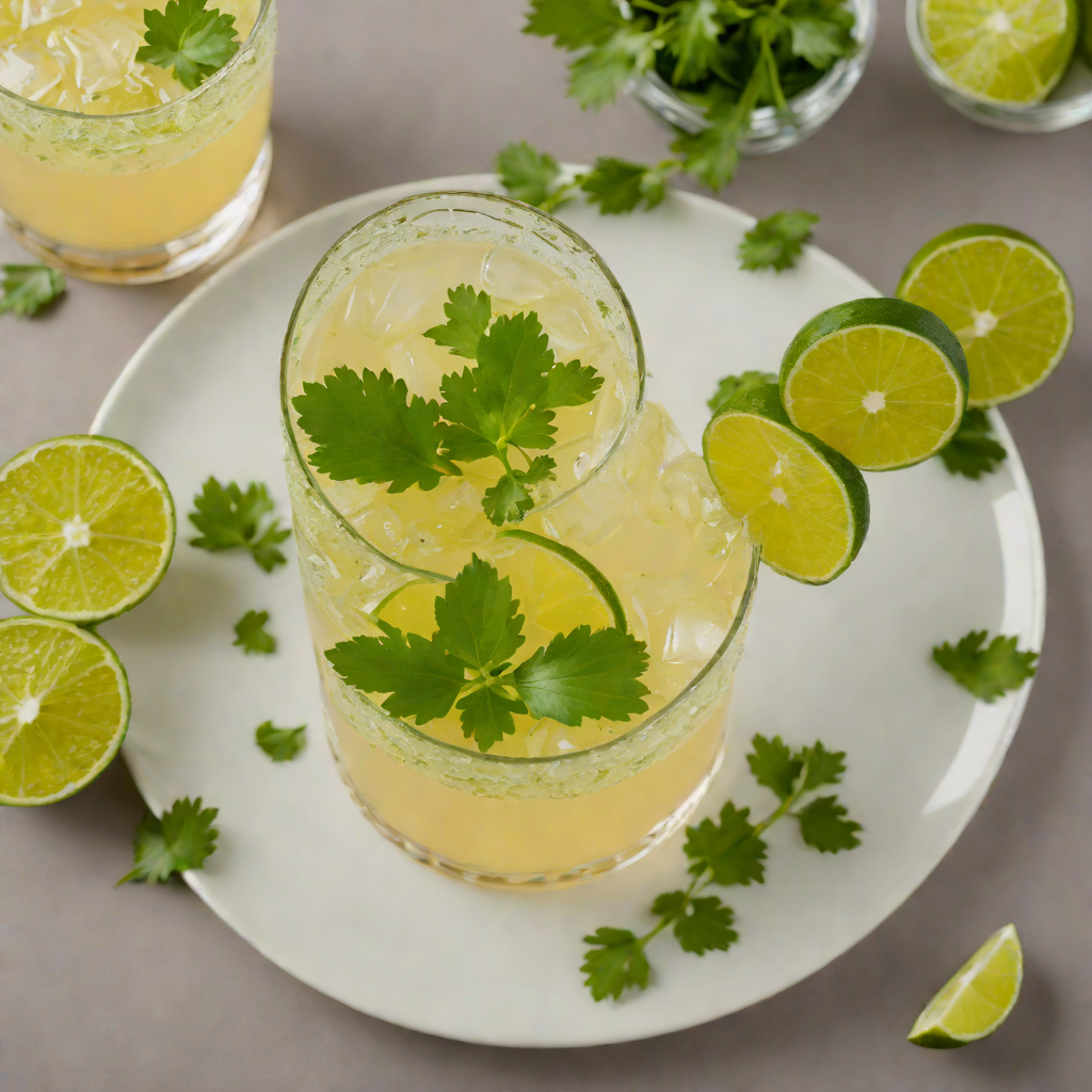 Spicy Cilantro Tequila Sour