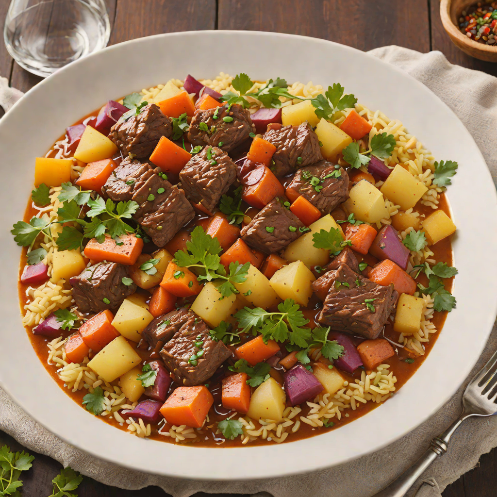 Spiced Dominican-Style Beef Stew with Root Vegetables