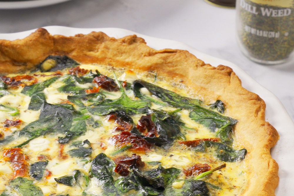 Easter Lily Honey Baked Quiche