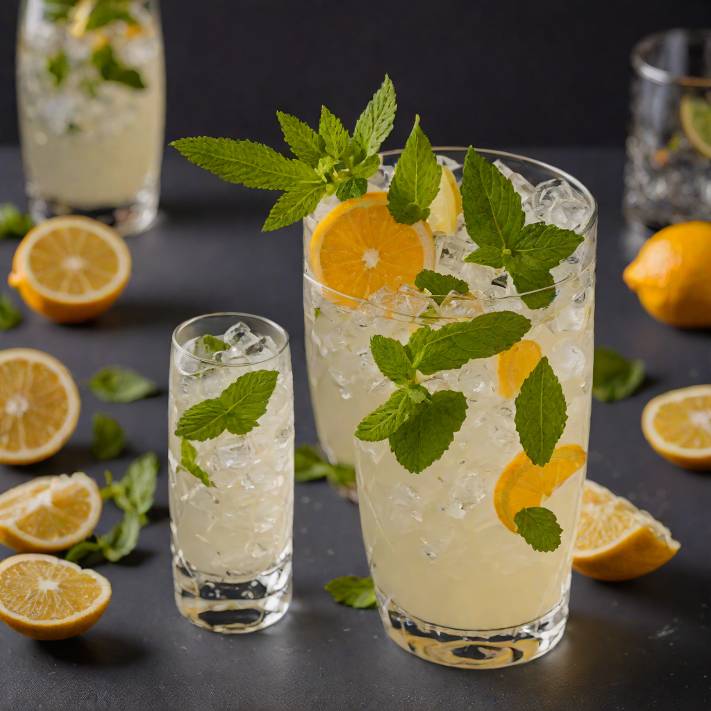Citrus-Infused Gin Fizz with Fresh Mint