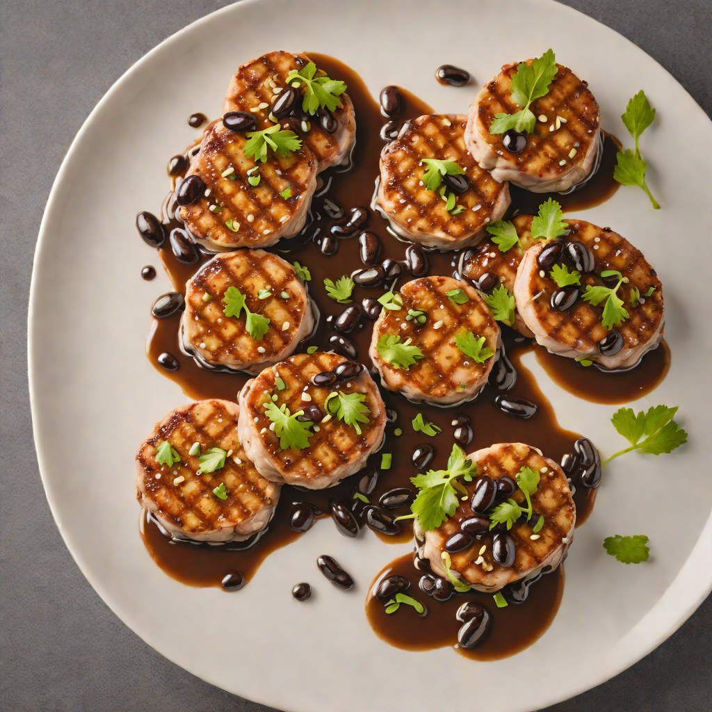 Pan-Seared Pork Medallions with Smoky Black Bean Sauce