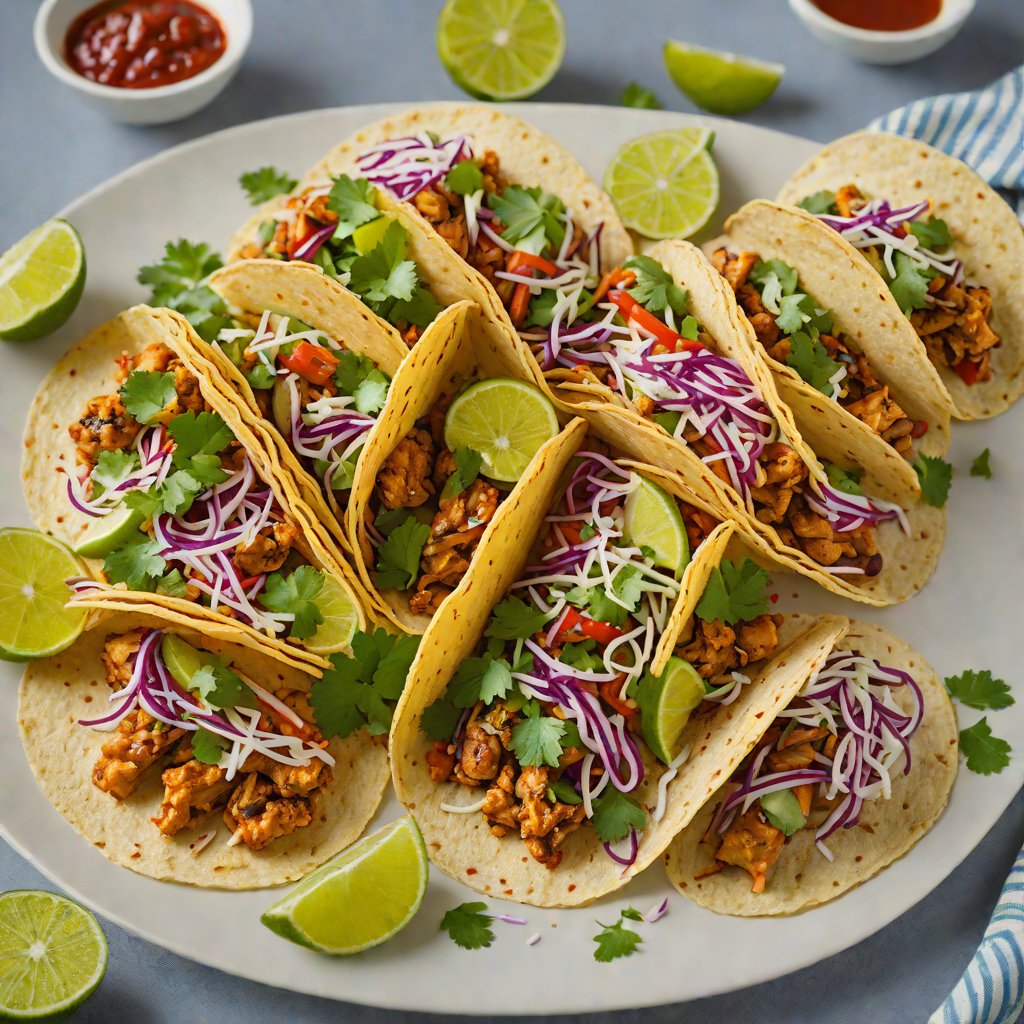 Blistered Chili Lime Chicken Tacos with Cilantro Slaw