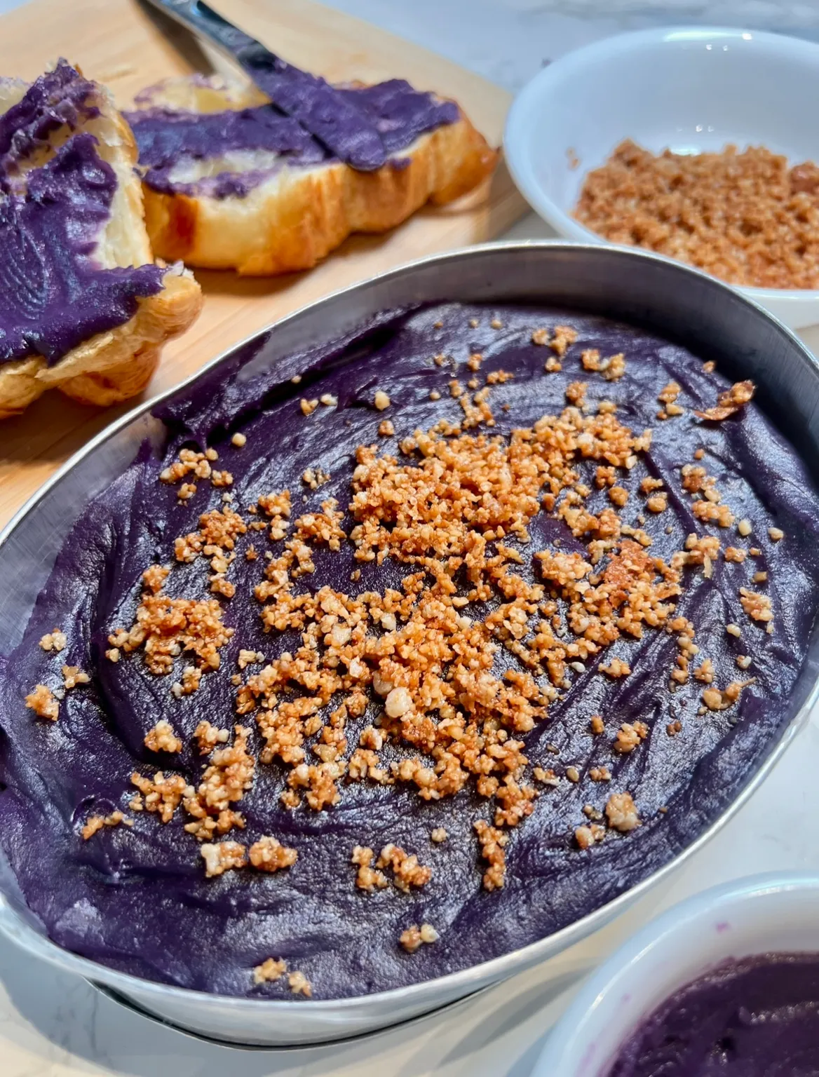 Sweet Ube Halaya with Coconut Milk and Condensed Milk