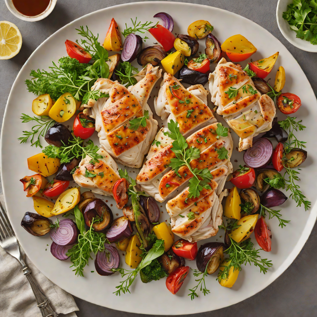 Sheet Pan Herb-Marinated Chicken with Roasted Vegetables