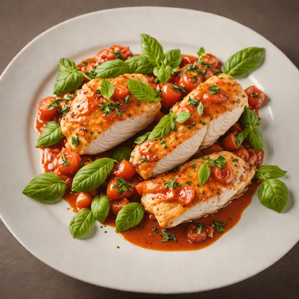 Pan-Seared Chicken with Classic Tomato Basil Sauce