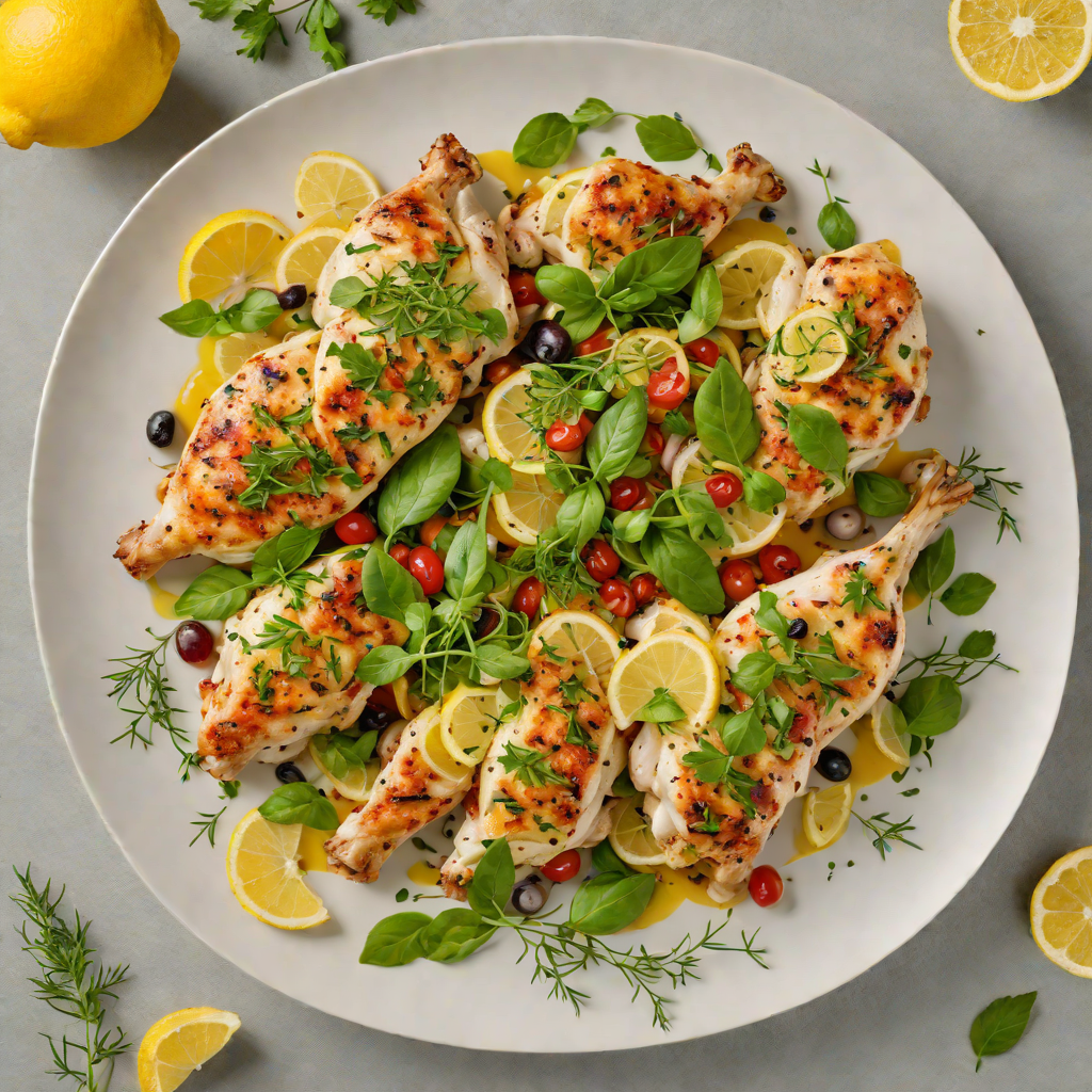 Sautéed Chicken with Fresh Herb Medley and Lemon Zest