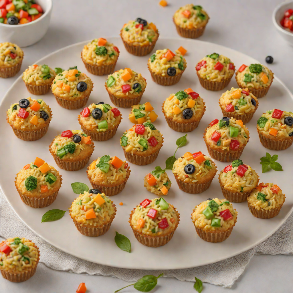 Vegetable-Studded Mini Muffins for Kids