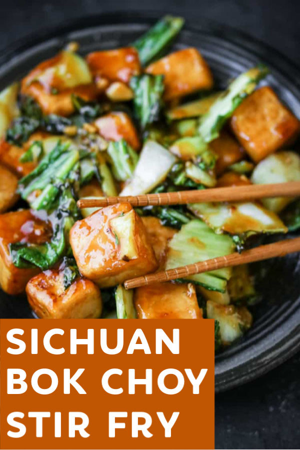 Spicy Stir-Fried Tofu with Bok Choy and Chili-Garlic Sauce