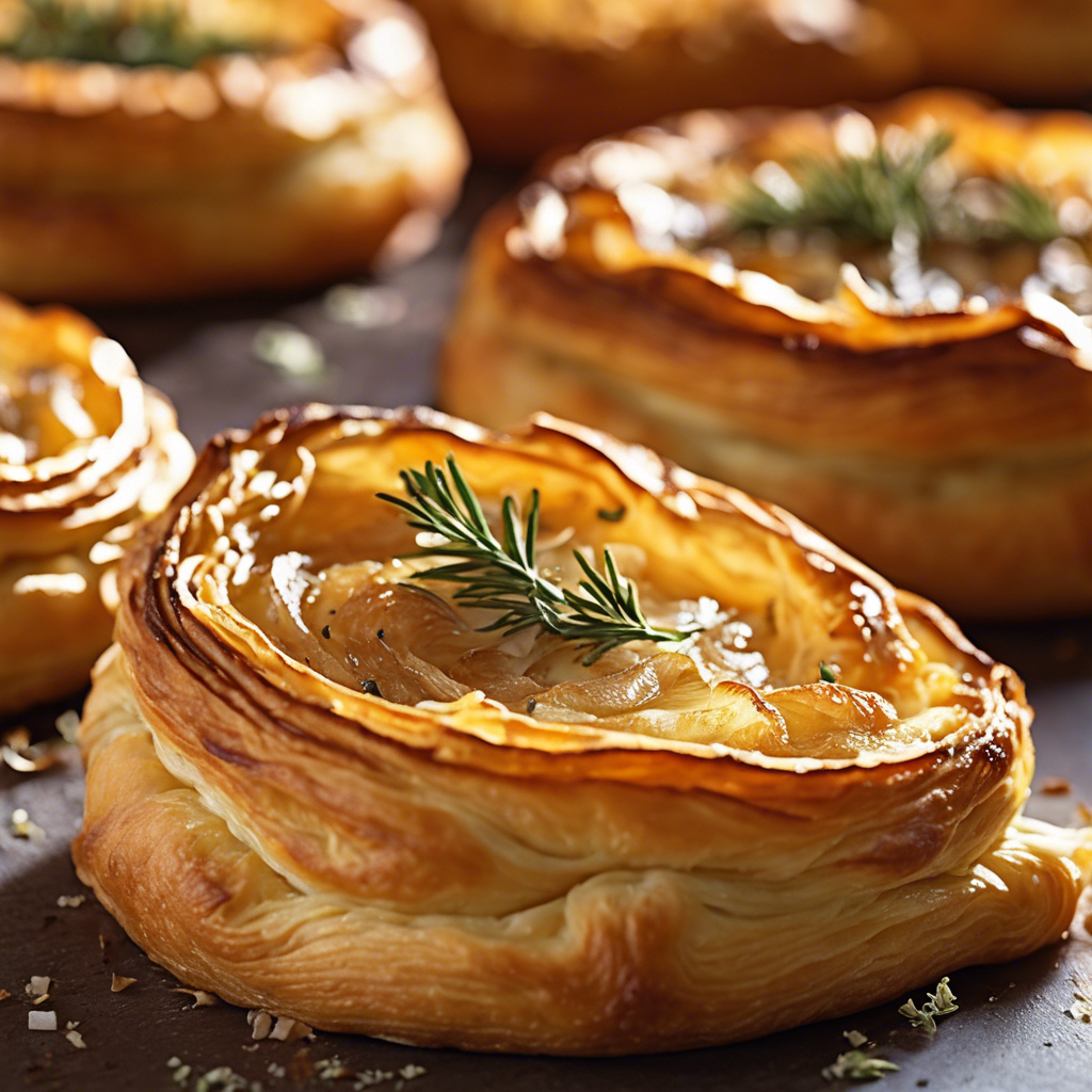 Vintage Caramelized Onion Tart with Rosemary