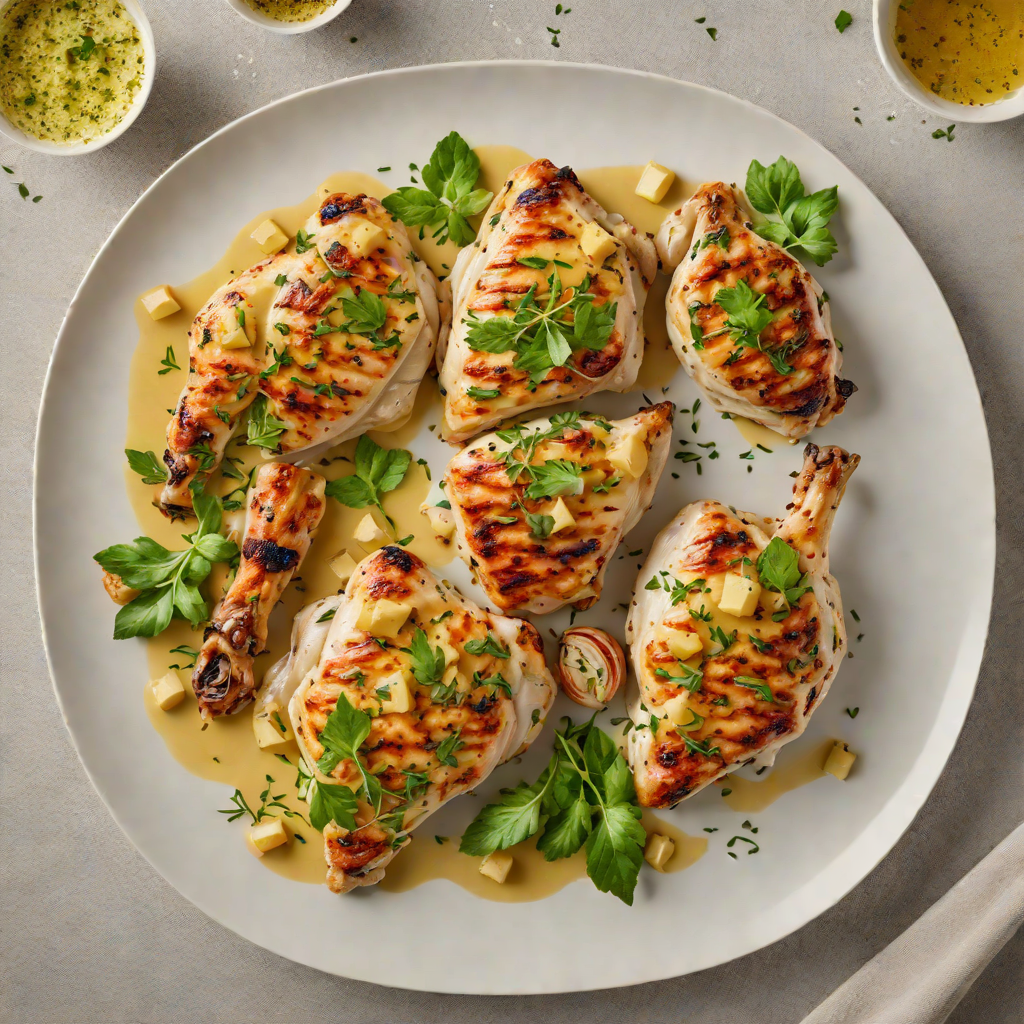 Pan-Seared Chicken with Elbasan Herb and Garlic Butter