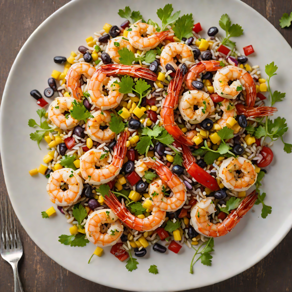 Sautéed Garlic Shrimp with Corn Salad