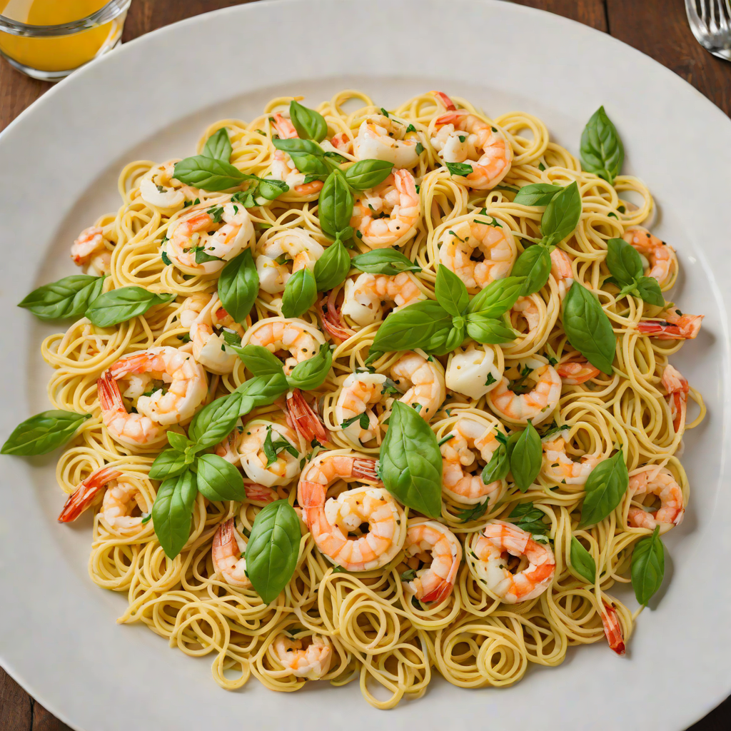 Vodka-Infused Lemon Basil Shrimp Pasta